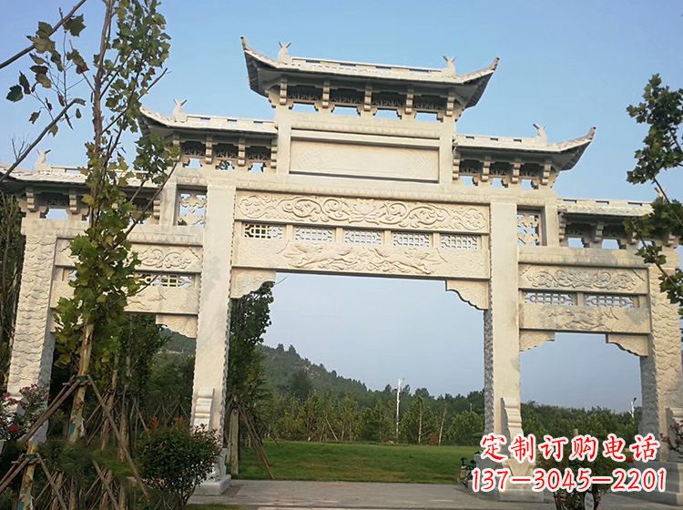 山东石雕的牌坊