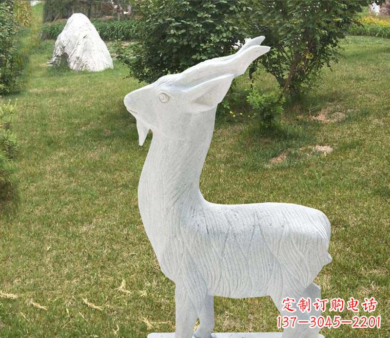 山东中领雕塑角度石雕动物羊雕塑