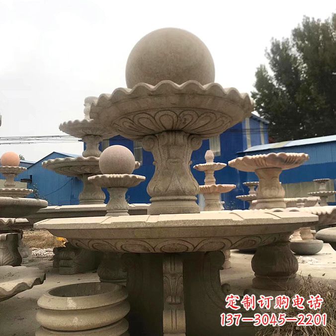 山东石雕风水球雕塑