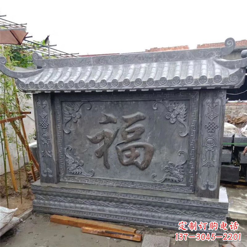 山东中领雕塑：福字雕塑，点缀婚房庭院