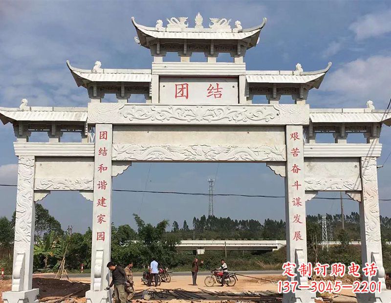 山东定制牌坊雕塑,展现精湛工艺