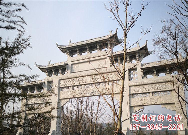 山东定制高品质牌坊雕塑