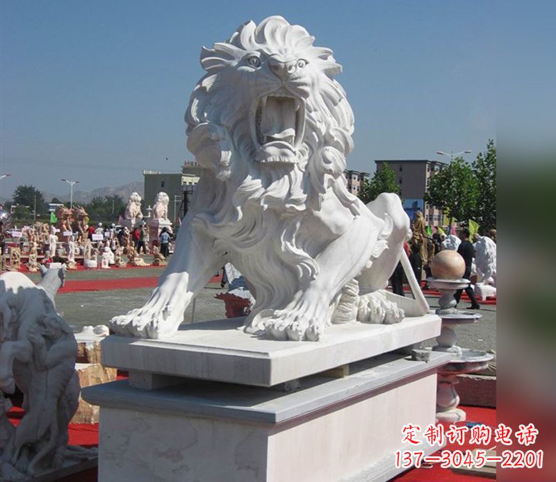 山东狮子雕塑,带来王者气派
