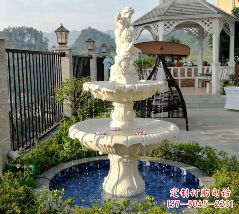 山东石雕喷泉水池-精致定制