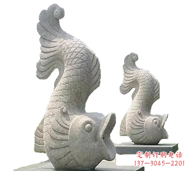 山东中领雕塑定制精美鲤鱼雕塑