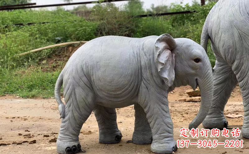 山东青石大象雕塑,典雅而又时尚
