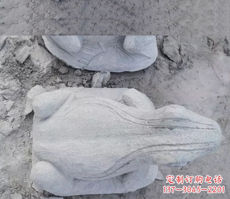 山东石雕青蛙雕塑