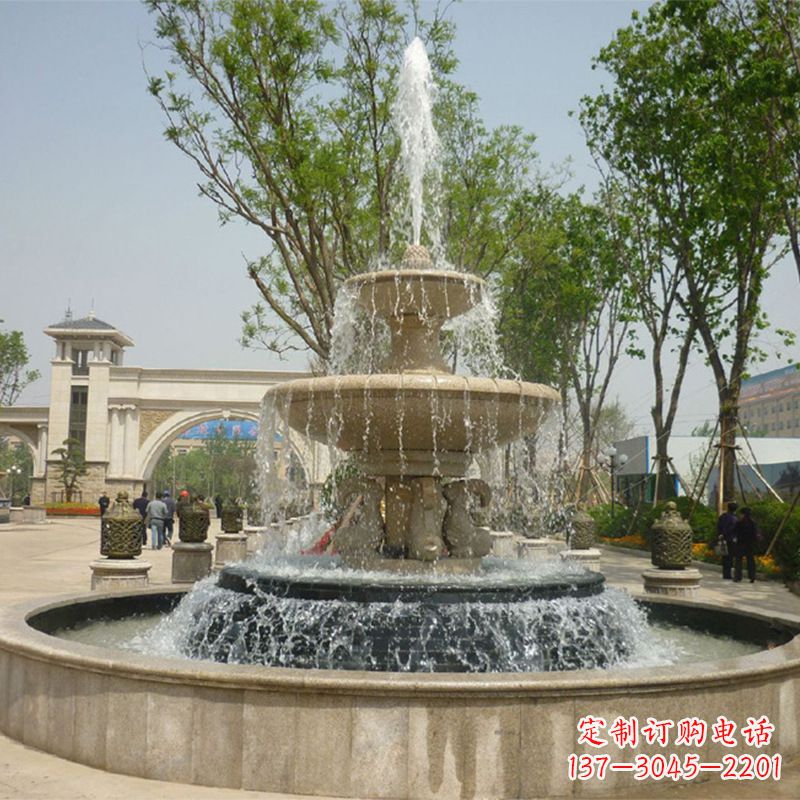 山东石雕音乐喷泉