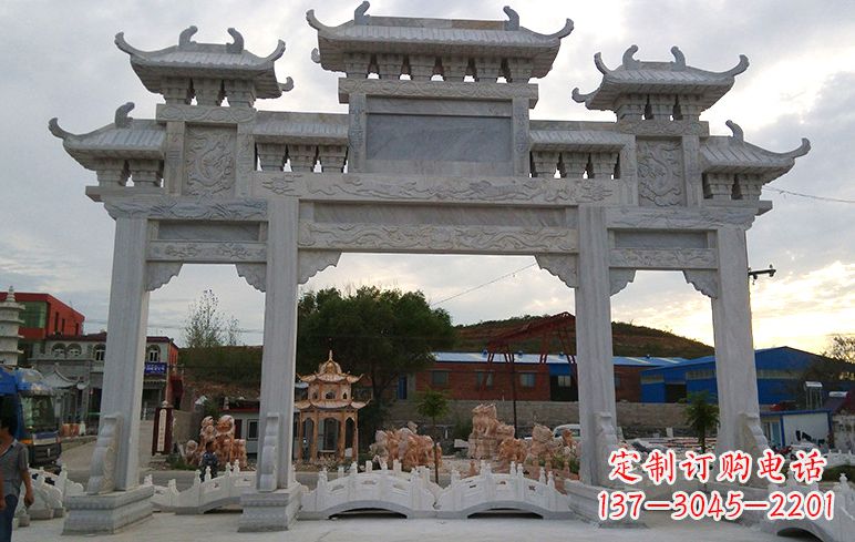山东石牌坊雕刻