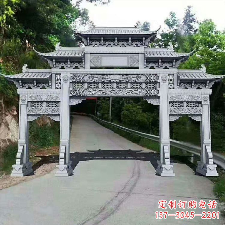 山东石牌楼青石牌坊