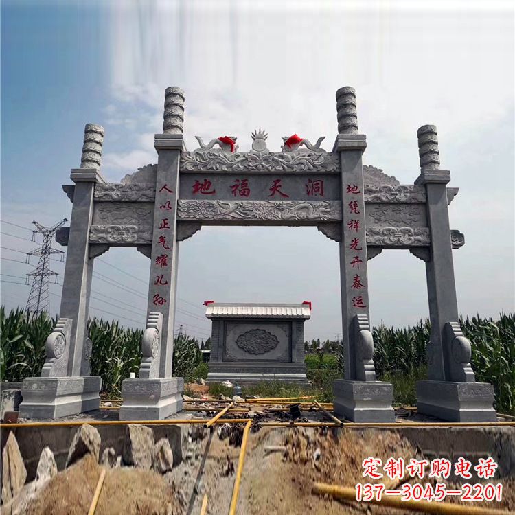山东石牌楼石雕
