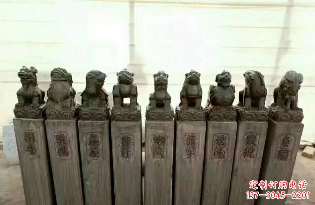 山东栓马桩石雕