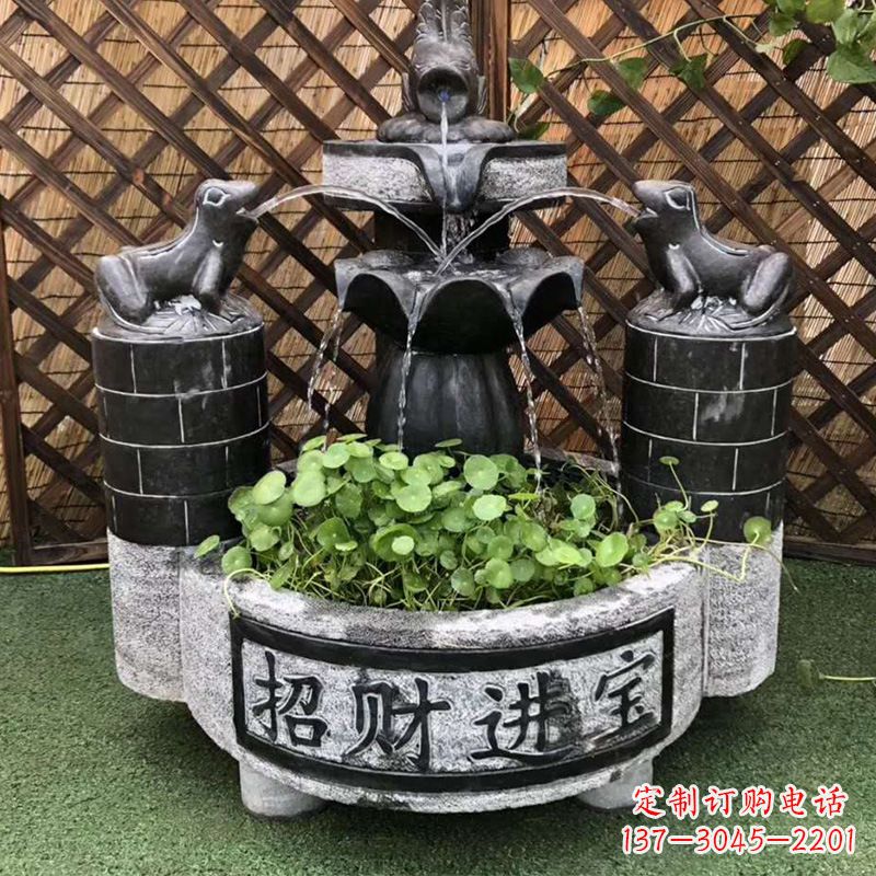 山东双层喷泉石雕