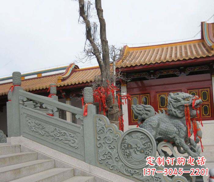 山东寺庙景观仿古石栏板