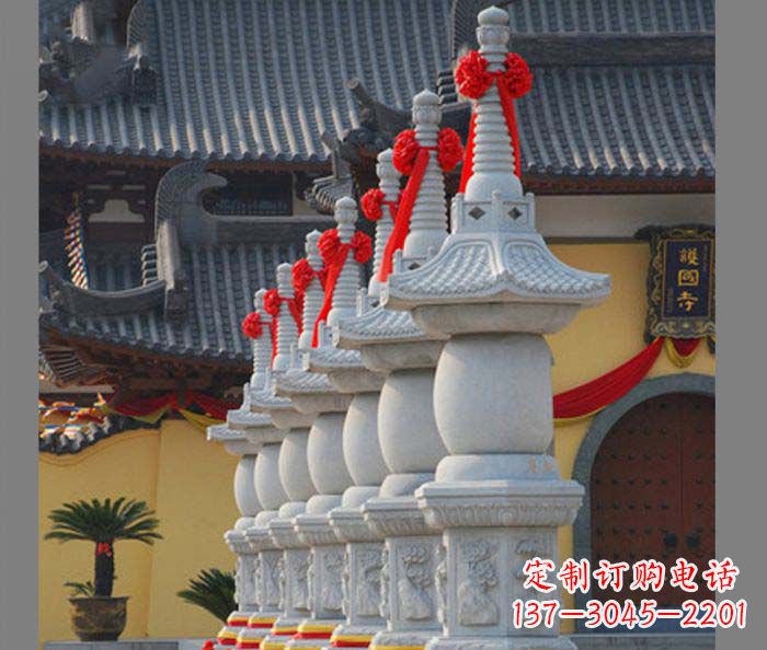 山东寺庙景观舍利塔石雕