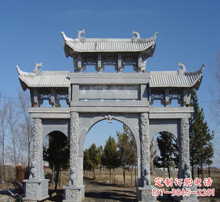 山东寺庙石牌坊