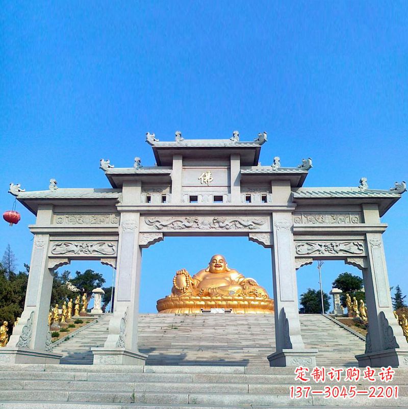 山东寺庙石雕牌坊