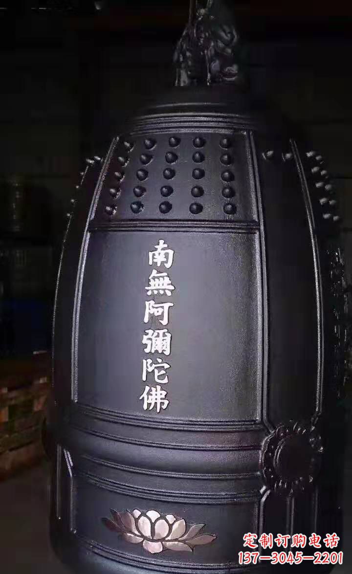 山东寺庙铜钟雕塑户外景观雕塑