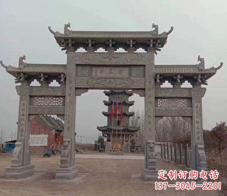 山东寺院石牌坊