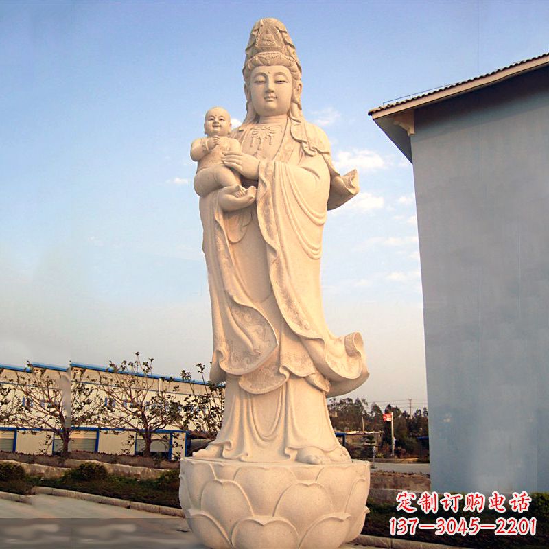 山东送子观音石雕
