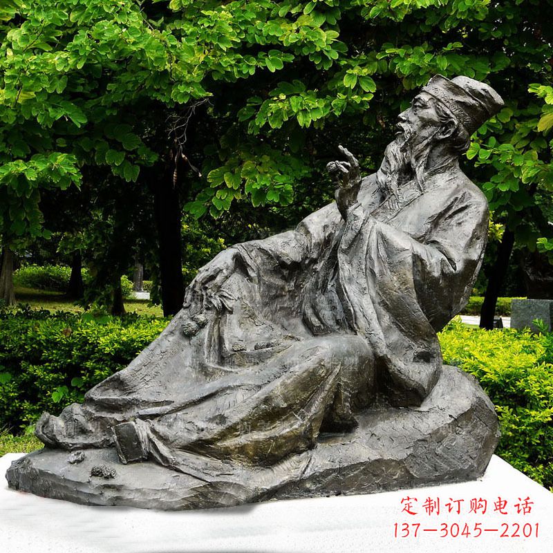 山东苏轼雕像古代历史名人北宋著名文学家书画家铜雕