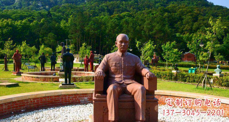 山东孙近代名人铜雕_2