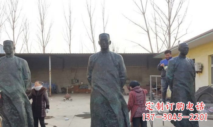 山东陶行知人物铜雕 (3)