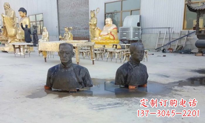 山东陶行知半身像铜雕