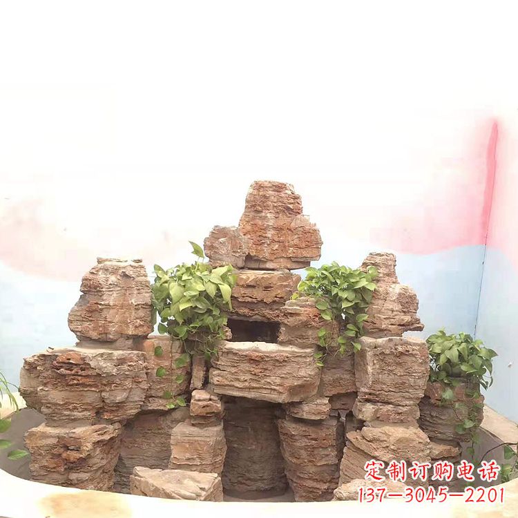山东庭院园林假山鱼池
