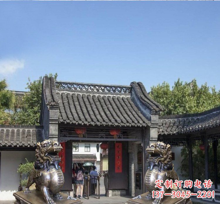 山东铜雕北京狮子庭院动物雕塑