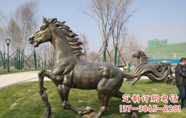 山东铜雕奔马
