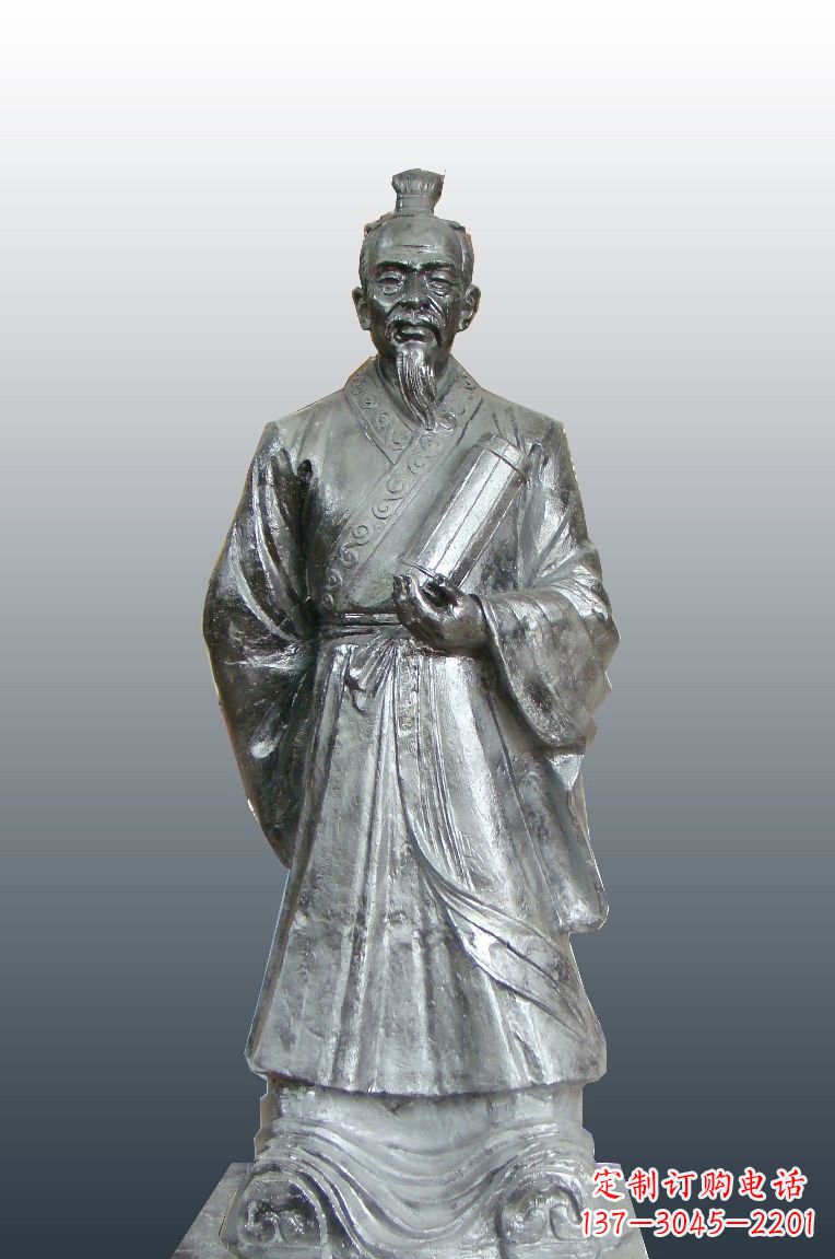 山东铜雕扁鹊古代名医雕塑