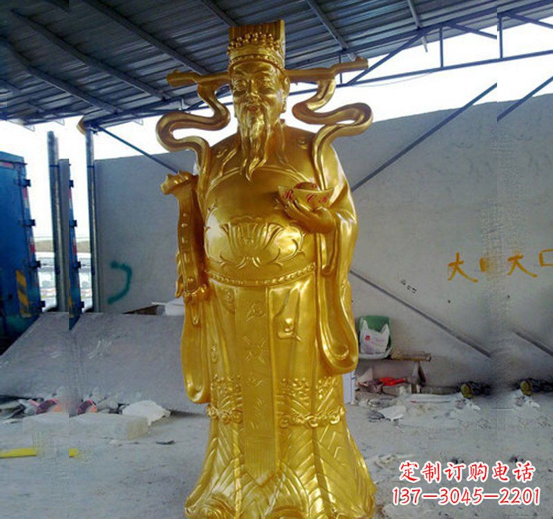 山东铜雕财神雕像