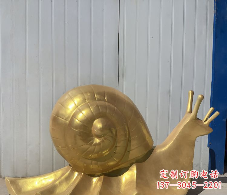 山东铜雕创意蜗牛雕塑