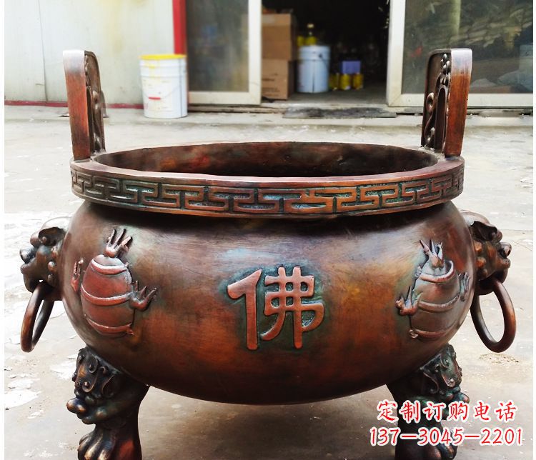 山东铜雕祠堂景观香炉
