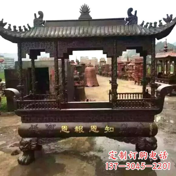 山东铜雕纯铜香炉