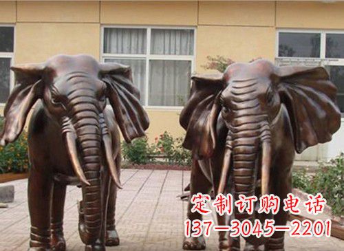 山东铜雕大象222