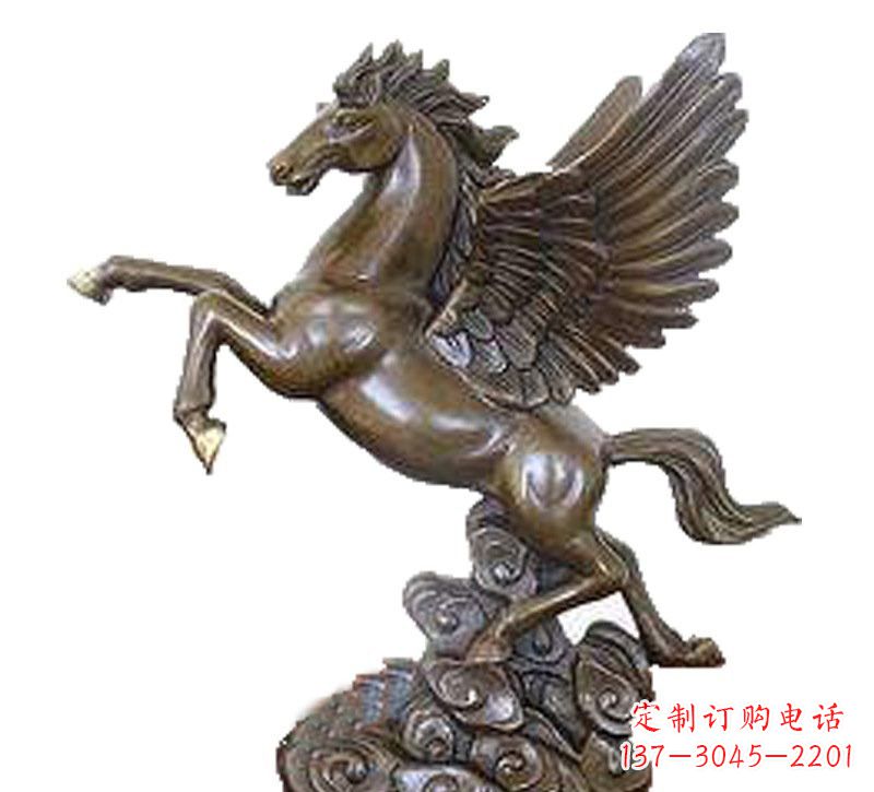 山东铜雕飞黄腾达飞马