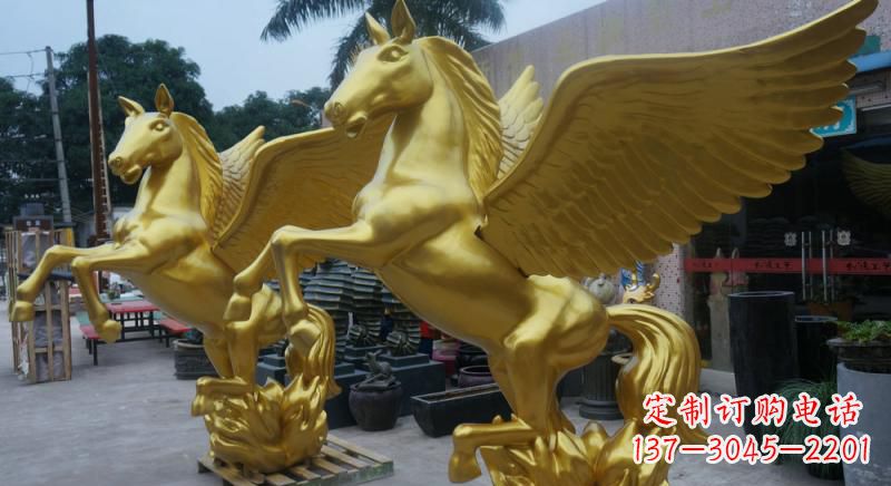 山东铜雕飞马