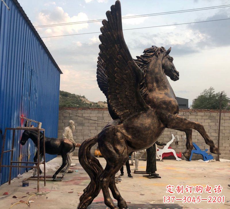 山东铜雕飞马雕塑