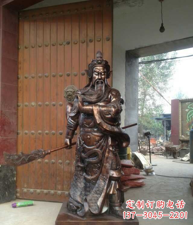 山东铜雕关公像