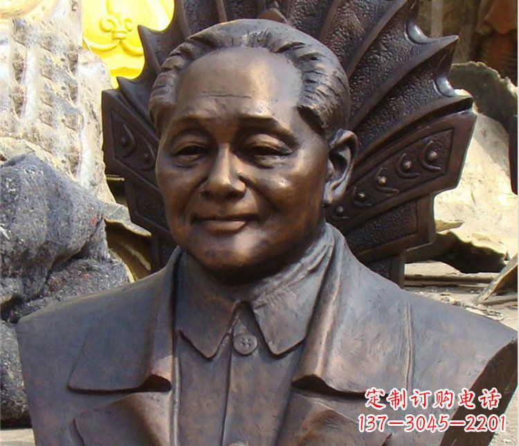 山东铜雕广场邓小平肖像雕塑