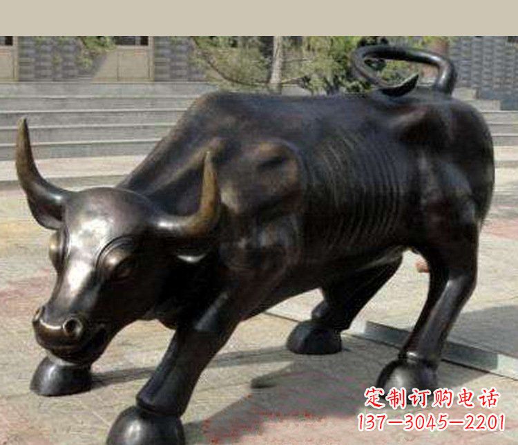 山东铜雕广场华尔街动物牛