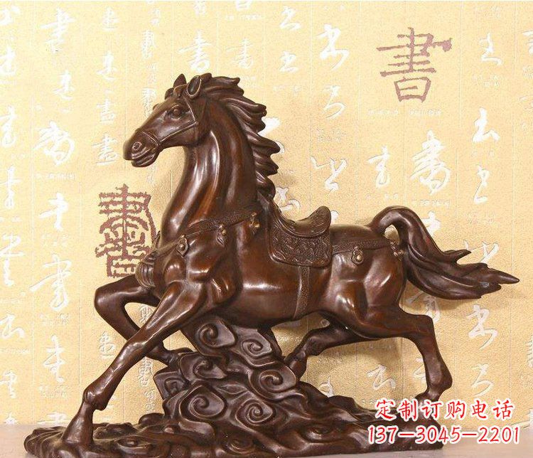 山东铜雕户外园林动物马雕塑