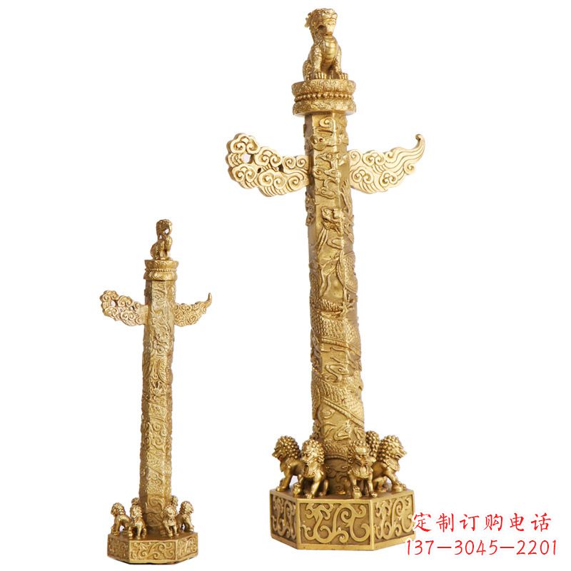 山东铜雕华表柱