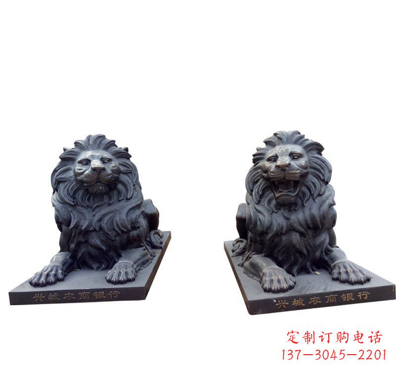 山东铜雕汇丰狮子 (2)
