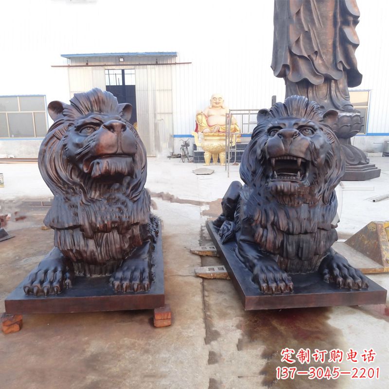 山东铜雕汇丰狮子雕塑