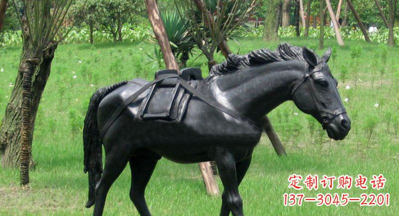 山东铜雕马公园动物雕塑 (2)