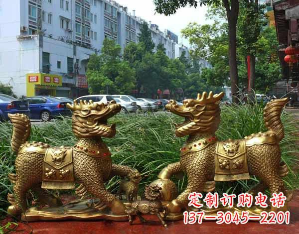 山东铜雕麒麟神兽