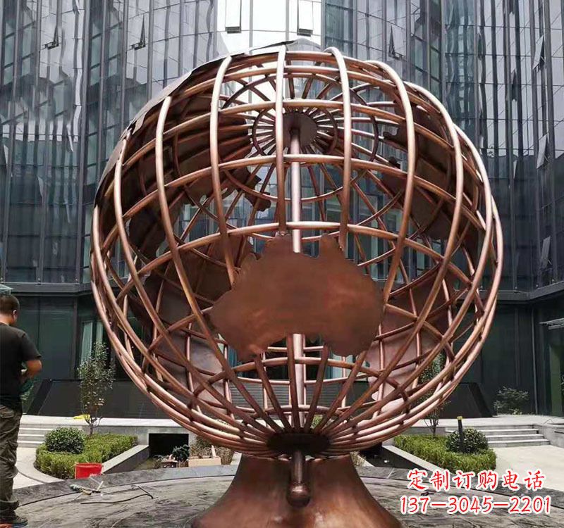山东铜雕企业地球仪